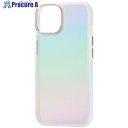 ELECOM iPhone 14用ハイブリッドケース &Me オーロラ ストラップシート付属 ホワイト PM-A22AHVCA2WH 1個 ■▼657-5271