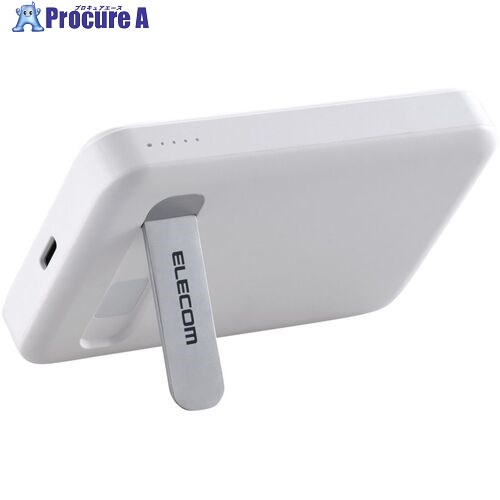ELECOM モバイルバッテリー マグネット ワイヤレス 5000mAh 15W USB-C入出力×1 ホワイト DE-C53-5000WH 1個 ■▼684-9251 ELECOM モバイルバッテリー マグネット ワイヤレス 5000mAh 15W USB-C入出力×1 ホワイト DE-C53-5000WH 1個 ■▼684-9251