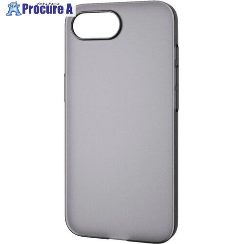 ELECOM ハードケース iPhone 16e用 極薄 0.6mm クリアブラック PM-A25SPV06BK 1個 ■▼690-7936