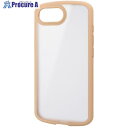 ELECOM タフスリムライトケース iPhone 16e用 フレームカラー 背面クリア シルキークリア カフェオレ PM-A25STSLFCSBE 1個 ■▼...