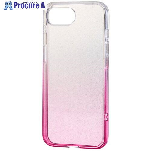 ELECOM ソフトケース iPhone 16e用 グラデーションカラー グリッター Meliano ペールピンク PM-A25SUCWCGPNL 1個 ■▼6...