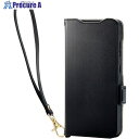 ELECOM ソフトレザーケース Galaxy S25用 磁石付 耐衝撃 ハンドストラップ付 ブラック PM-G251PLFY4BK 1個 ■▼691-4267(2)
