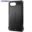 ELECOM ハイブリッドケース iPhone 16e用 ZEROSHOCK ブラック PM-A25SZEROBK 1個 ■▼691-4279
