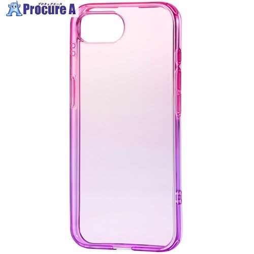 ELECOM ソフトケース iPhone 16e用 グラデーションカラー Meliano サクラ×ラベンダー PM-A25SUCWCPNPU 1個 ■▼691-...