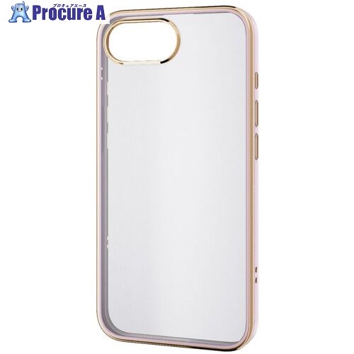 ELECOM ソフトケース iPhone 16e用 メタリックライン ピンク PM-A25SUCTMLPN 1個 ■▼691-4305