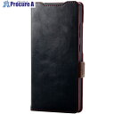 ELECOM レザーケース Galaxy S25 Ultra用 手帳型 ステッチ 耐衝撃 磁石付き ブラック PM-G252PLFYBK 1個 ■▼691-43...