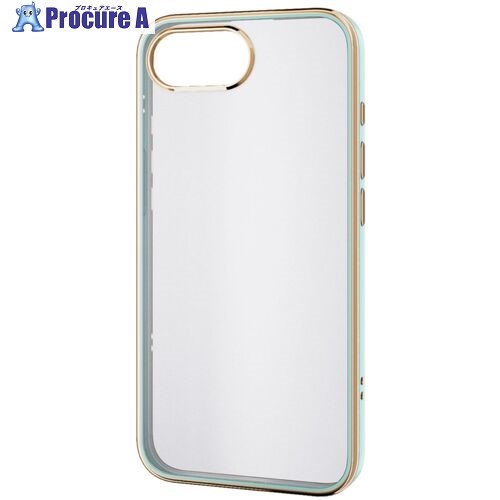 ELECOM ソフトケース iPhone 16e用 メタリックライン ミント PM-A25SUCTMLGN 1個 ■▼691-4338