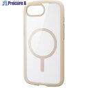 ELECOM タフスリムライトケース iPhone 16e用 フレームカラー MAGKEEP アイボリー PM-A25STSLFCMWH 1個 ■▼691-43...