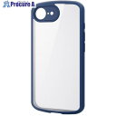 ELECOM タフスリムライトケース iPhone 16e用 フレームカラー 背面クリア 極限保護 ネイビー PM-A25STSLFCKNV 1個 ■▼691-...