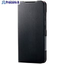 ELECOM レザーケース Galaxy S25用 手帳型 UltraSlim 薄型 磁石付き ブラック PM-G251PLFUBK 1個 ■▼691-4345