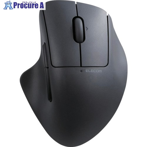 ELECOM マウス SHELLPHA 無線マルチ 5ボタン＋チルト Mサイズ 抗菌仕様 静音設計 ブラック M-SH30MBSKXBK 1個 ■▼698-0607