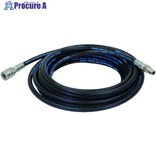 Asada 1/4延長用高圧ホース 8/60・8.5/60用 10m Qカプラ R10602 1本 ▼829-1336