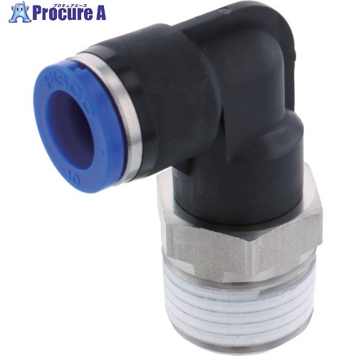 PISCO 耐腐蝕性SUS303相当継手 エルボチューブ10ネジR1/2 SPL10-04 1個 ▼818-2124