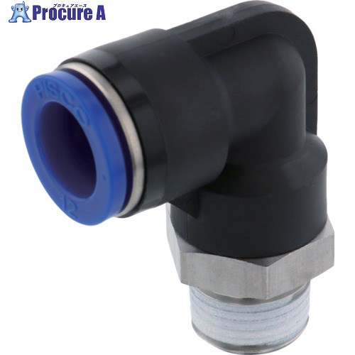 PISCO 耐腐蝕性SUS303相当継手 エルボチューブ12ネジR3/8 SPL12-03 1個 ▼818-2126