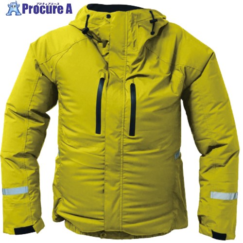 アイトス 空調服 レインジャケットAZ9029 イエロー LL AZ9029-019-LL 1着 ■▼691-8628 【送料都度見積】