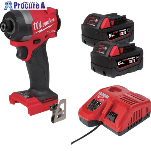 milwaukee M18 FUELインパクトドライバー5.0AH×2キット M18 FID3-502X JP 1台 ▼521-4436