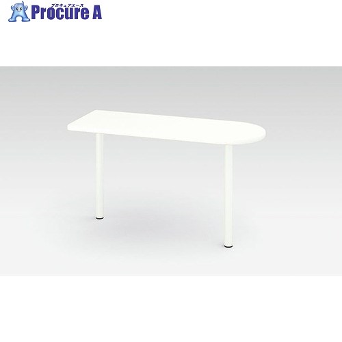 NAIKI サイドミーティング用テーブル XED型/本体:クリアーホワイト 天板:ホワイト本体:クリアーホワイト 天板:ホワイト/W1200×D448×H700 XED124STR-WH 1台 ■▼125-5042 ※個人宅様送り不可