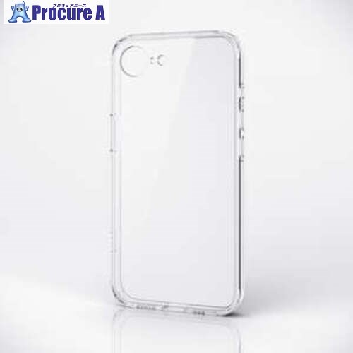 ELECOM ハイブリッドケース iPhone 16e用 極限保護 クリア PM-A25SHVCKKCR 1個 ■▼690-6393