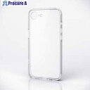 ELECOM ハイブリッドケース iPhone 16e用 ガラス 極限 クリア PM-A25SHVCGKCR 1個 ■▼690-6408