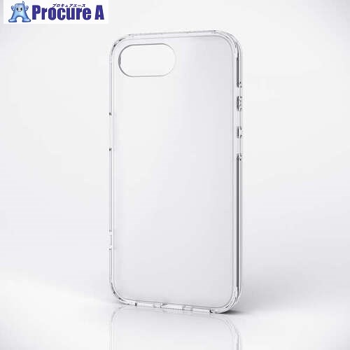ELECOM ハイブリッドケース iPhone 16e用 スタンダード シルキークリア PM-A25SHVCKMCR 1個 ■▼690-6415