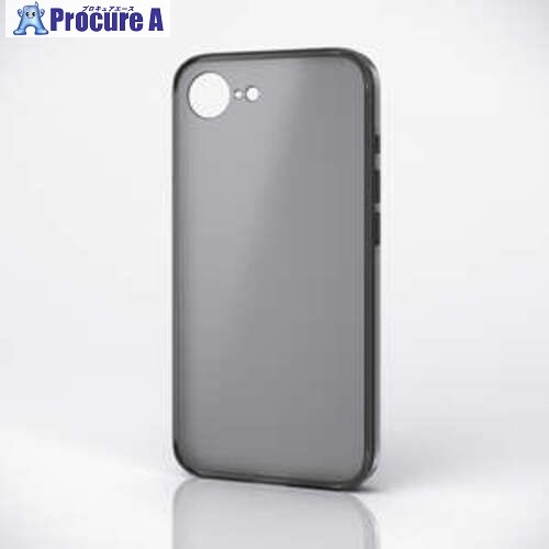 ELECOM ϥ֥åɥ iPhone 16e ˸ݸ ޥåȥ֥å PM-A25SHVCKKBK 1 690-7958