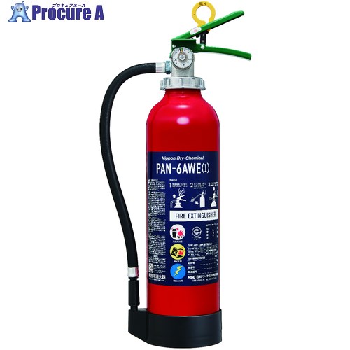 NDC ABC粉末消火器本体6型 蓄圧式 PAN-6AWE1 1本 ▼692-9758 NDC ABC粉末消火器本体6型 蓄圧式 PAN-6AWE1 1本 ▼692-9758