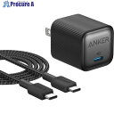 Anker USB充電器 Anker Nano Charger (35W) with USB-C & USB-C ケーブル ブラック B2339N11 60S ...