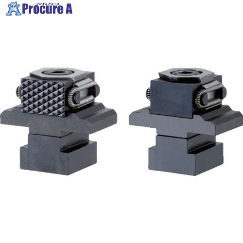 HALDER テーパーダブルクランプ M8 口金、平滑面とセレーション面 23250.0503 1個 ■▼106-0510 【送料都度見積】