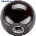 HALDER ボールノブ DIN 319 メネジ付ブッシュ入り 形状E 黒 24560.0120 1個 ▼106-1845