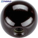 HALDER ボールノブ DIN 319 モールドネジ付 形状C 黒 24560.0025 1個 ▼106-9671