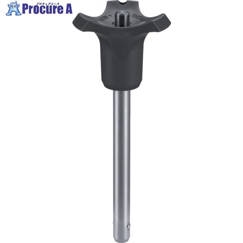 HALDER ボールロックピン セルフロッキング 黒 ピン径8 ピン長さ45 22370.0839 1個 ■▼107-3116 【送料..