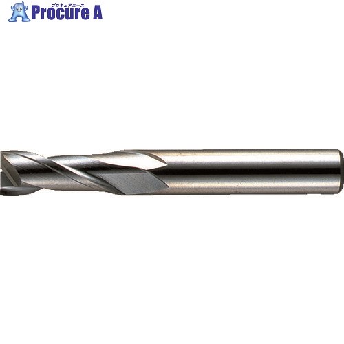 三菱K 2枚刃汎用 ハイススクエアエンドミルミディアム刃長(M)1mm 2MSD0100 1本 ▼110-1692 ●SI517