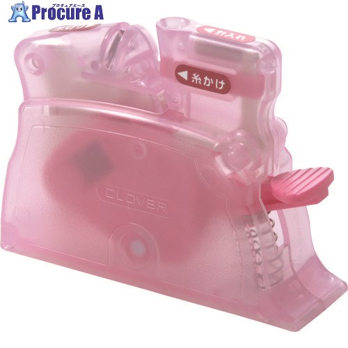 CLOVER 糸通し デスクスレダー ピンク 10-518 1個 ▼114-8402