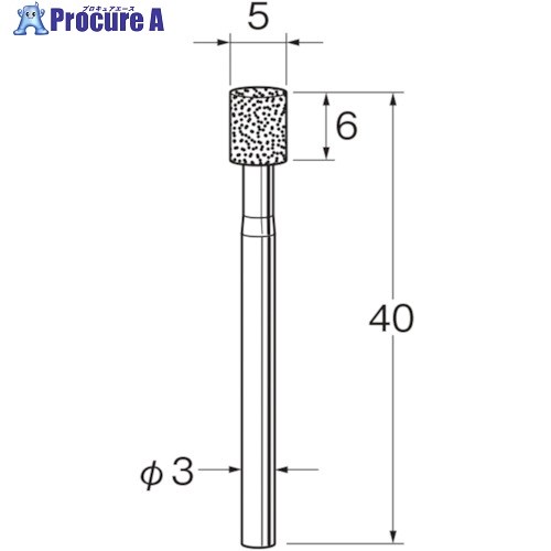 リューター ハイメタルボンド軸付ボラゾン砥石(ハンドグラインダー用) N9105 1袋 ■▼128-1865 【送料都度見積】