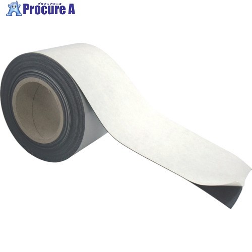 サンケー マグネットシート粘着付100mm MS-100NC 1本 ■▼134-2573 【送料都度見積】