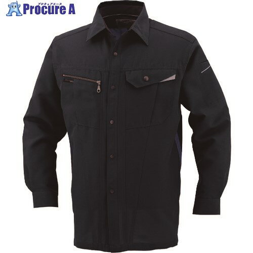 コーコス 長袖シャツAS-728 1 Mネイビー5L AS728-1-5L 1枚 ■▼135-2675 【送料都度見積】