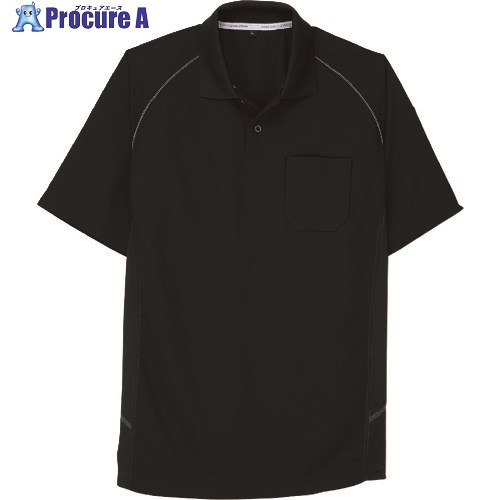 コーコス 半袖ポロシャツ A-3377 13ブラック LL A-3377-13-LL 1着 ■▼135-2910 【送料都度見積】