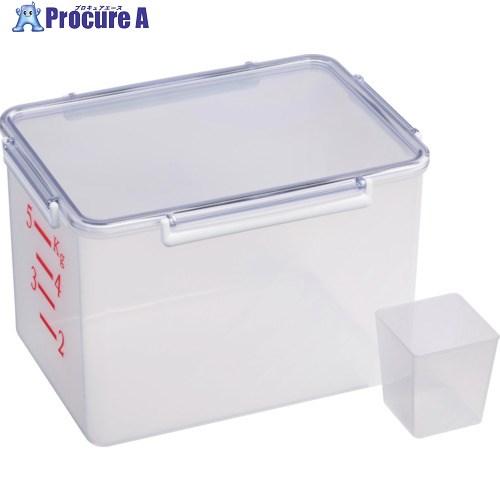 蝶プラ 米びつ 5kg 222215 1個 ▼135-4099