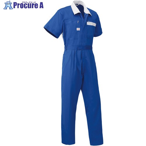 AUTO-BI SS(春夏)モデル 半袖つなぎ服5601-002マリンブルー-5L 5601-002-5L 1着 ■▼136-7916 【送料都度見積】