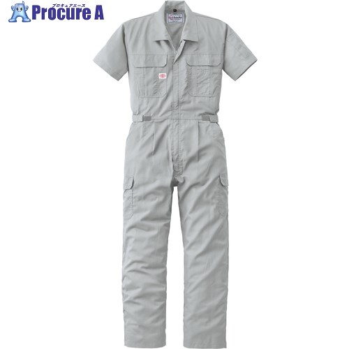 AUTO-BI 半袖つなぎ服2301-008シルバーグレー-5L 2301-008-5L 1着 ■▼137-1123 【送料都度見積】