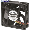 SanAce 低消費電力ファン(80×25mm DC24V PWM・パルスセンサ付き) 9GA0824P4H001 1台 ■▼148-8414 【送料都度見積】