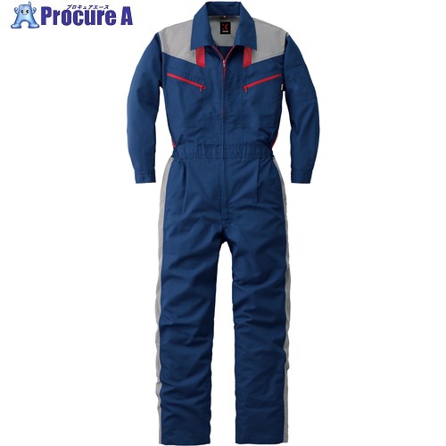 カンサイ SS(春夏)モデル つなぎ服254-001ネイビーブルー-M 254-001-M 1着 ■▼162-2126 【送料都度見積】