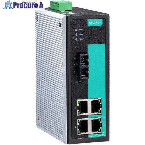 MOXA 5ݡ(RJ454󥰥⡼SCͥ(80km)1) ޥ͡ ͥåȥå EDS-305-S-S...