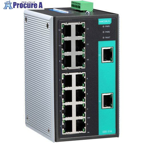 MOXA 16ݡ(RJ4516) ޥ͡ ͥåȥå 磻ɲ٥ǥ EDS-316-T 1 168-549...