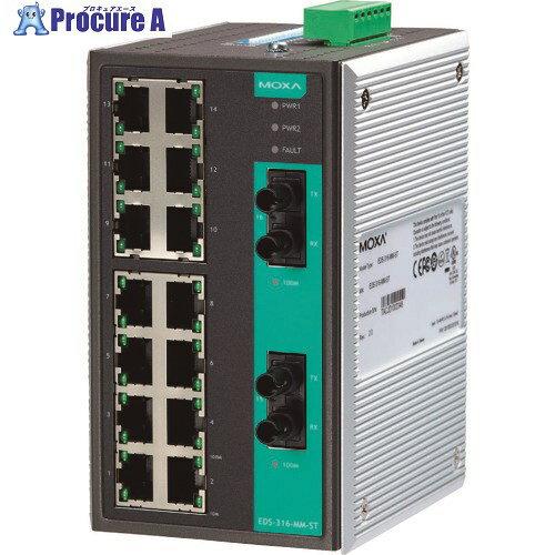 MOXA 16ݡ(RJ4514ޥ⡼STͥ2) ޥ͡ ͥåȥå EDS-316-MM-ST 1...