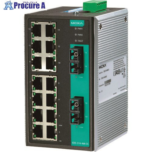 MOXA 16ݡ(RJ4514ޥ⡼SCͥ2) ޥ͡ ͥåȥå 磻ɲ٥ǥ EDS-316...