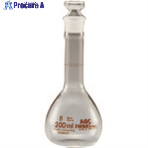 TGK メスフラスコ 短型 500mL 白 IWAKI 988-11-12-65 1個 ■▼183- ...
