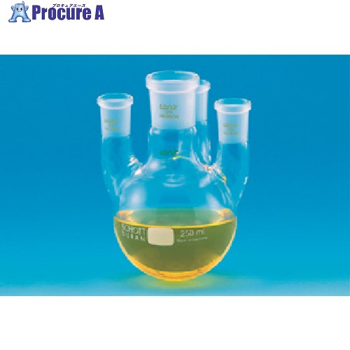 TGK 共通四口フラスコ 500mL 29-29/32 981-15-42-03 1個 ■▼184-4585 【送料都度見積】