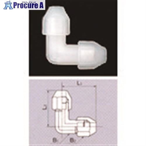 TGK フレヤードエルボユニオン 1/2in PP 10入 457-17-78-43 1袋 ■▼186-0821 【送料都度見積】