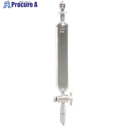 TGK 透明円筒分液ロートTFコック球栓50mL15-15 000-15-66-11 1本 ■▼190-1669 【送料都度見積】